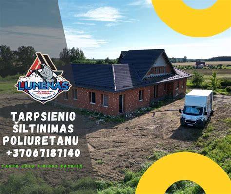 Infografika: perdangos šiltinimo sluoksnių išdėstymas ir tarpų užpildymas