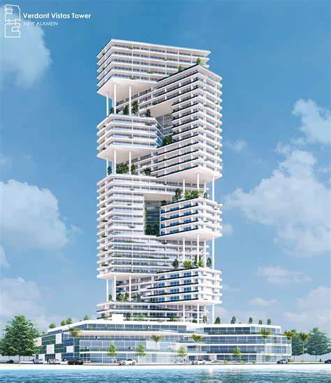 One Tower - vizualizacija iš priekio
