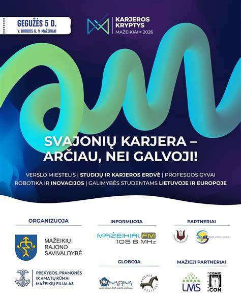 Infografika: Mokymų įvairovė ir galimos karjeros kryptys