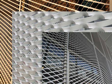Nuotrauka: nerūdijančio plieno tinklo fasado elemento architektūrinis sprendimas