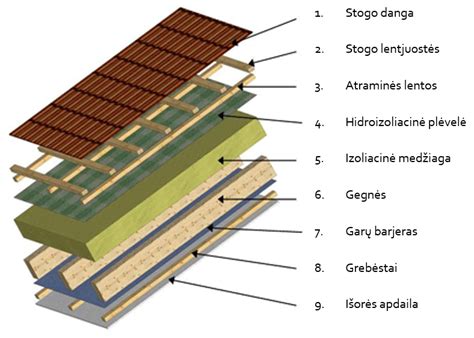 Žaliojo stogo konstrukcija su drenažine membrana