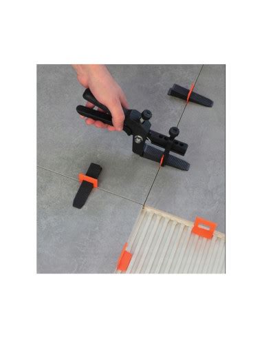 Įvairių tipų plytelių lyginimo sistemos komplektai