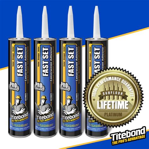 Infografika: Titebond® Fast Set Polyurethane savybės ir naudojimo žingsniai