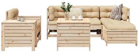 Pušies medienos baldų pavyzdys