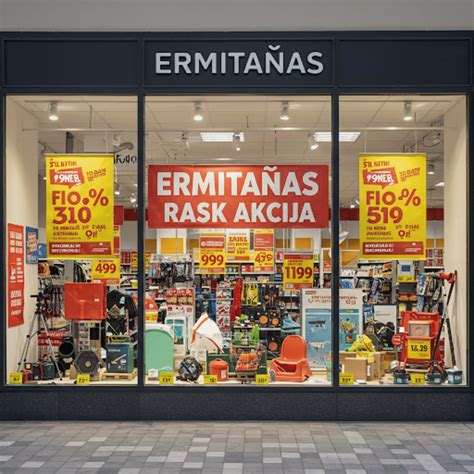 Ermitažo parduotuvės vitrina