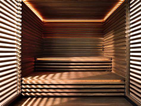 KLAFS Matteo Thun sauna interjeras nuotraukoje