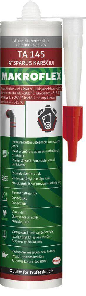 Terminių hermetikų palyginimas: Makroflex HA 147 vs TA 145