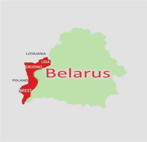 Situacijos žemėlapis: Baltarusijos įmonės įtaka