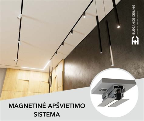 Apšvietimo sistema SLOTT įtempiamose lubose