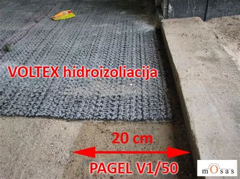 Ritinė hidroizoliacija ant grindų - montavimo pavyzdys