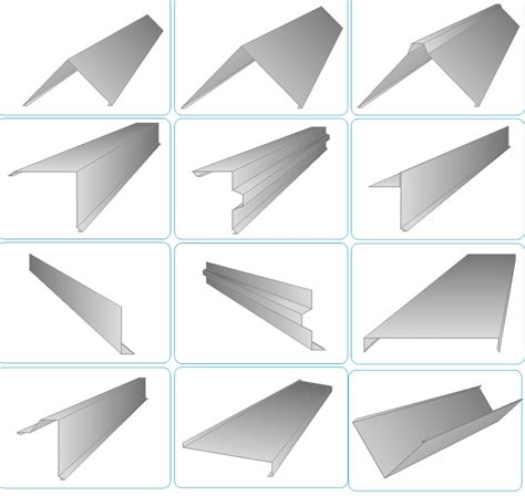 Įvairių spalvų ir formų skardos lankstiniai