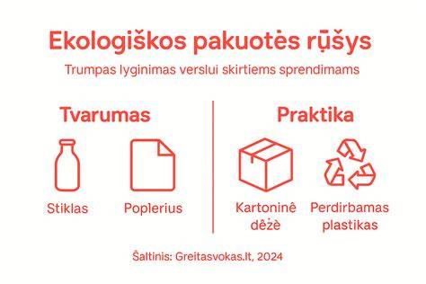 Ekologiškos pakuotės įvairovė: vienassluoksnė ir daugiasluoksnė su spauda