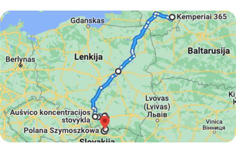 Map: Tiekėjų kilmės ir maršrutai perdirbimui