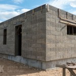 Namo statyba iš IZOBLOK blokelių, perdangos betonavimo darbai