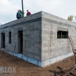 Namo statyba iš blokelių IZOBLOK - 17 diena